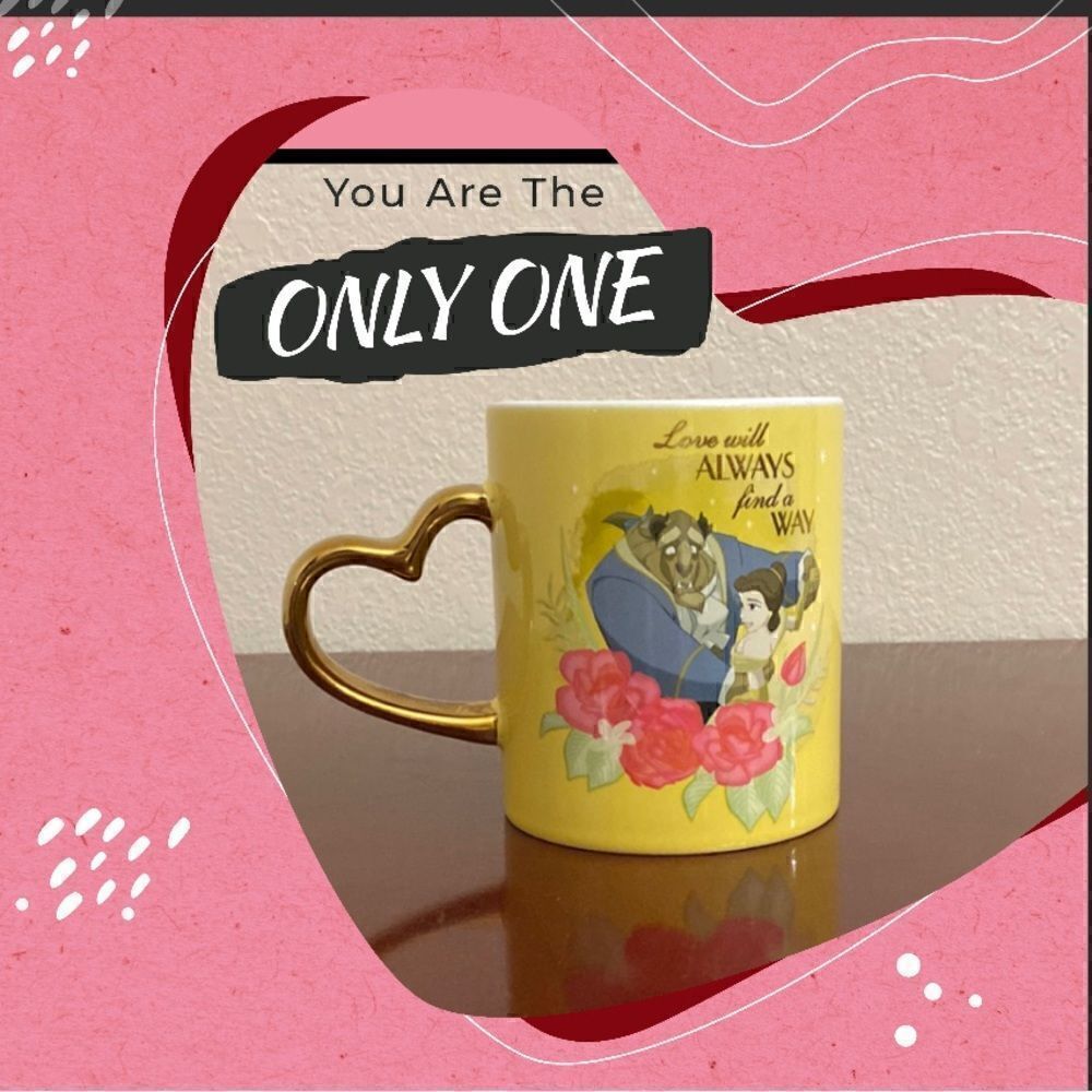 🌹🥀Disney Beauty and The Beast Love Will Always Find a Way Yellow Mug🌹